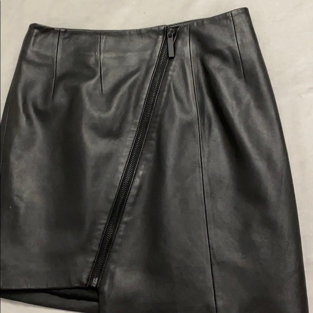 Kendall and Kylie leather mini skirt